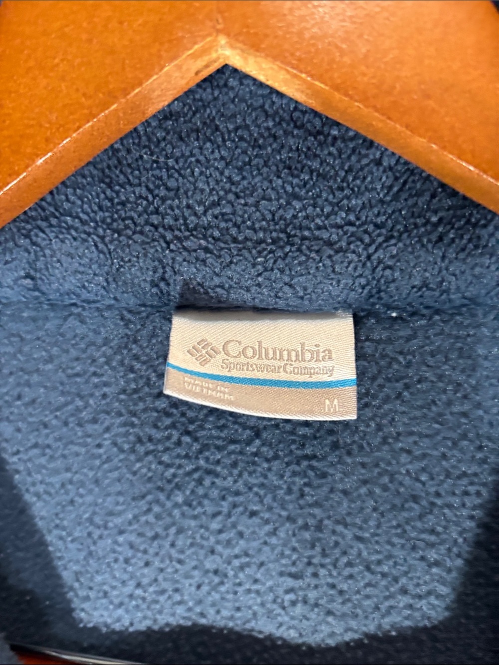 Columbia Dark Blue Full-Zip Teddy Fleece Jacket - Picture 2 of 9